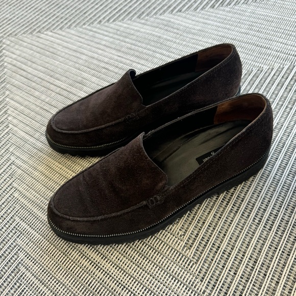 Paul Green Ariana BROWN Suede Leather Slip On Loafer Platform Shoes 9.5 - Picture 4 of 17